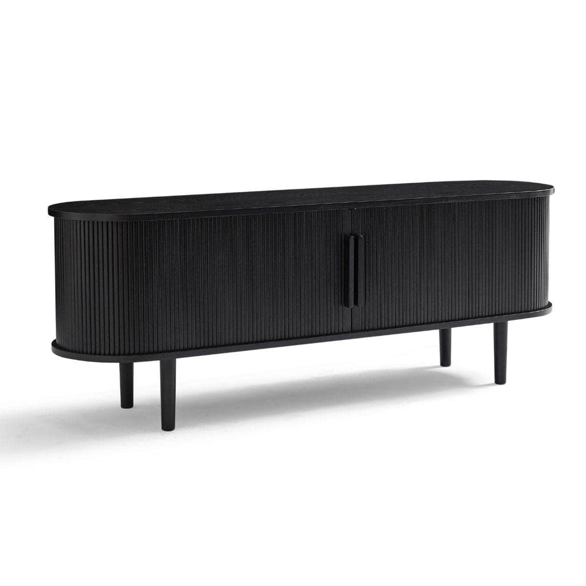 Black Column Tv Stand 160Cm