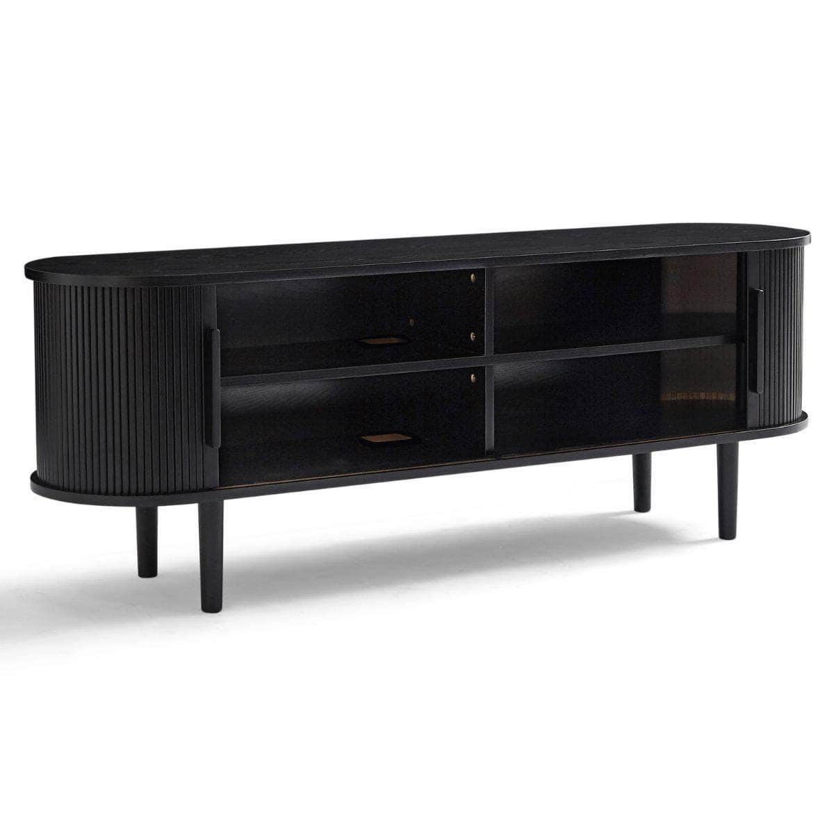 Black Column Tv Stand 160Cm