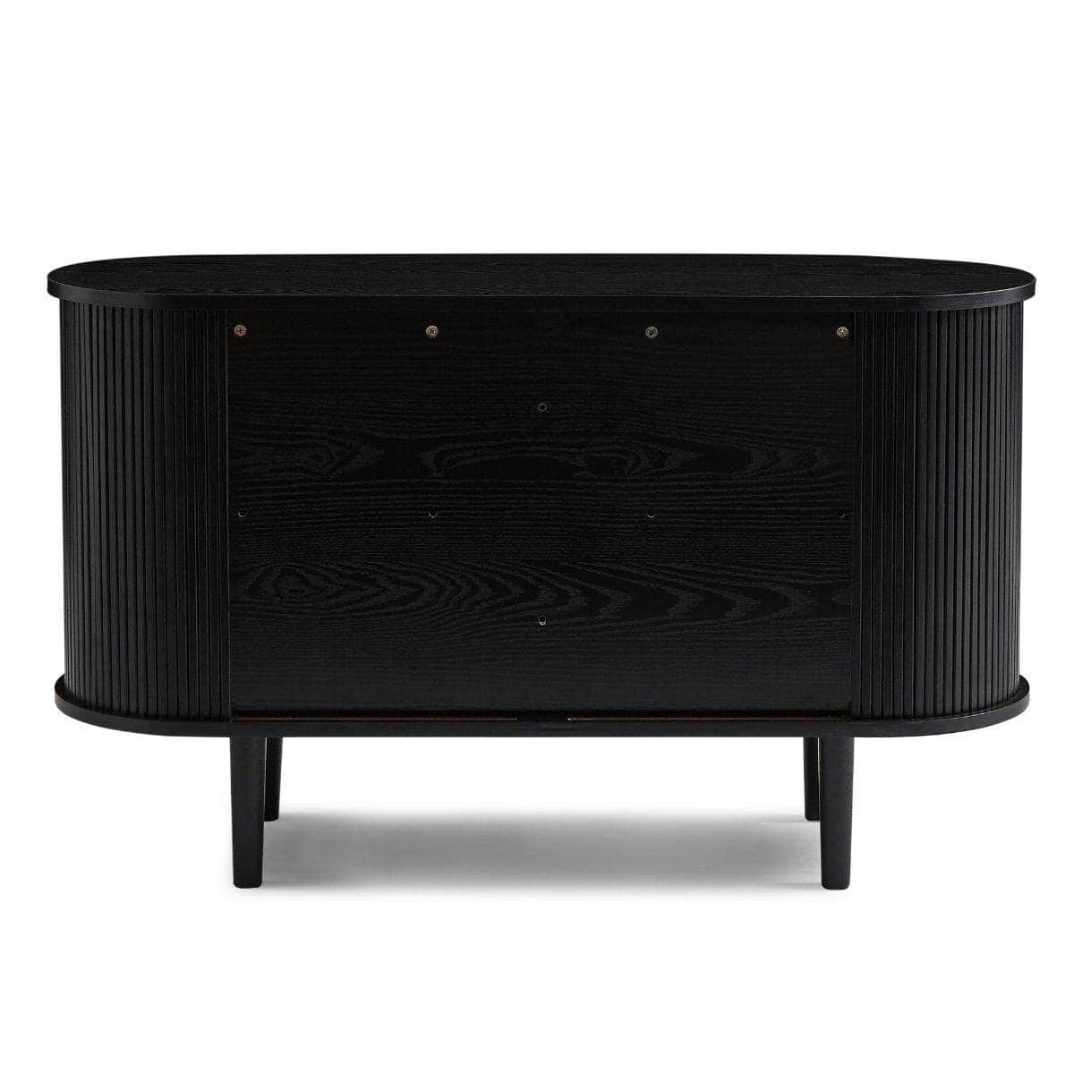 Black Column Wooden Sideboard Table