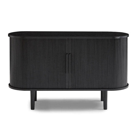 Black Column Wooden Sideboard Table