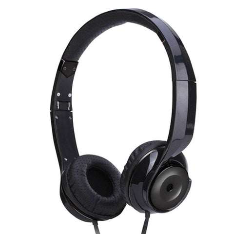 Black Holysmoke Motif On Ear Foldable Headphones