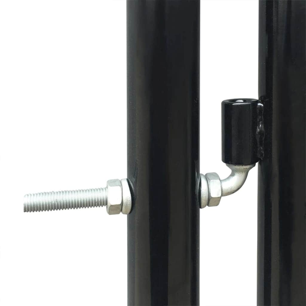 Black Single Door Fence Gate XL