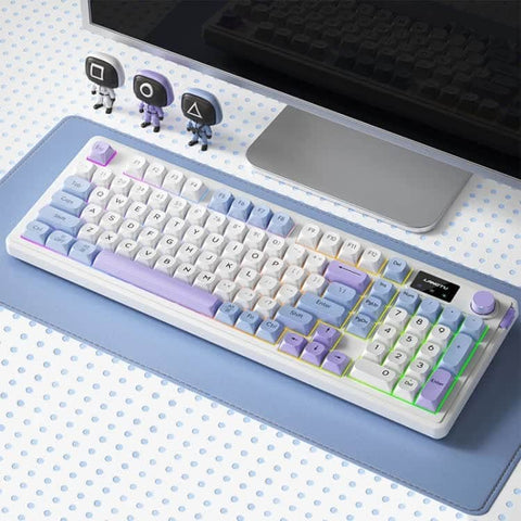 Blue+ Purple L98 High-Performance Triple Mode Keyboard - Wired