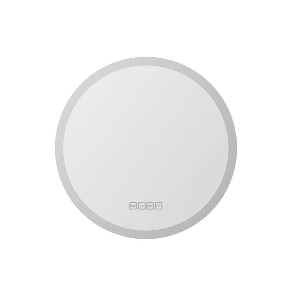 Bluetooth Led Wall Mirror With Light 60Cm Bathroom Decor Round Mirrors