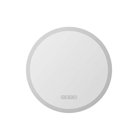 Bluetooth Led Wall Mirror With Light 60Cm Bathroom Decor Round Mirrors