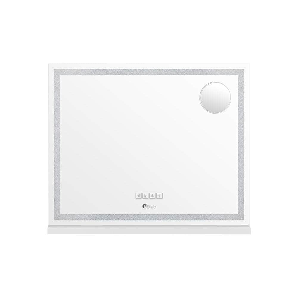 Bluetooth Makeup Mirror Crystal LED 58x49cm