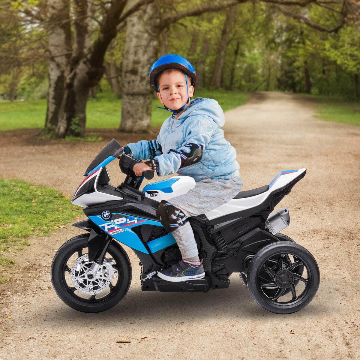 BMW Race Kids Toy Electric Ride On Motorcycle Blue Simple deals