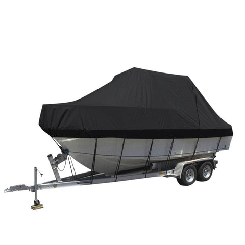 Boat Cover 12-14 FT Trailerable Weatherproof Black 14FT