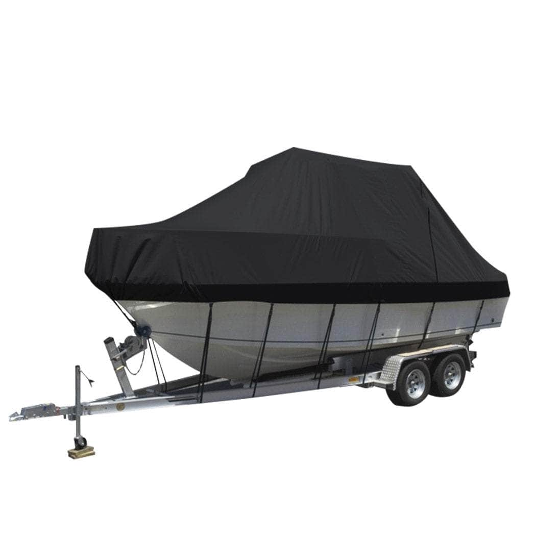 Boat Cover 19 FT Trailerable Weatherproof Black 19FT