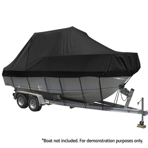 Boat Cover Trailerable Jumbo Marine Grade Heavy Duty Black