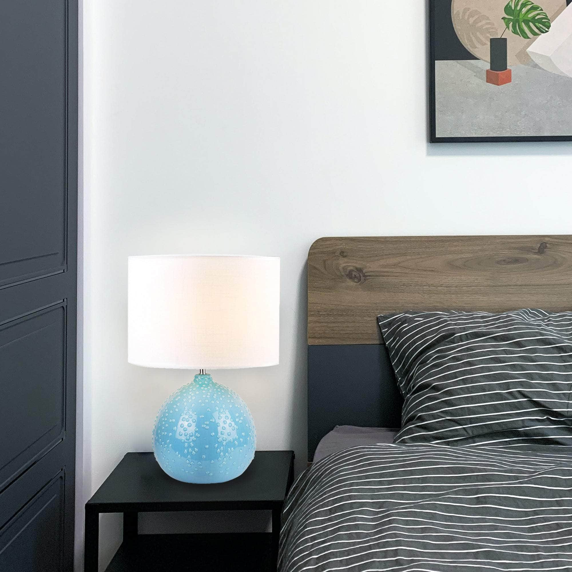 Boden Ceramic Table Lamp - Blue/White