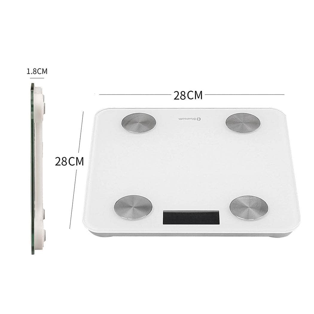 Body Fat Scale Digital Scales Bluetooth White