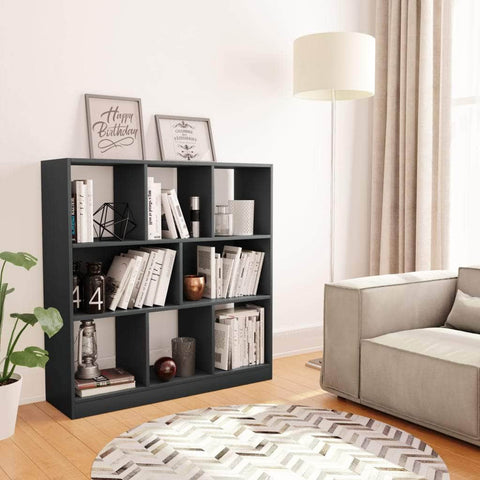 Book Cabinet Grey Chipboard