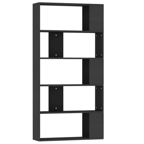 Book Cabinet/Room  Divider Black Chipboard