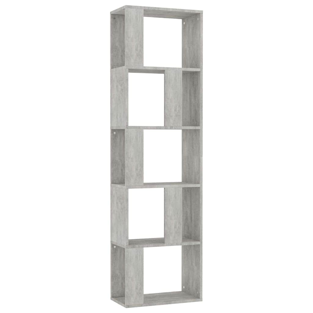 Book  Cabinet/Room Divider Concrete Grey Chipboard