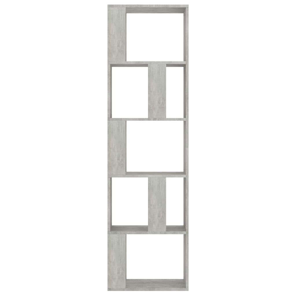 Book  Cabinet/Room Divider Concrete Grey Chipboard