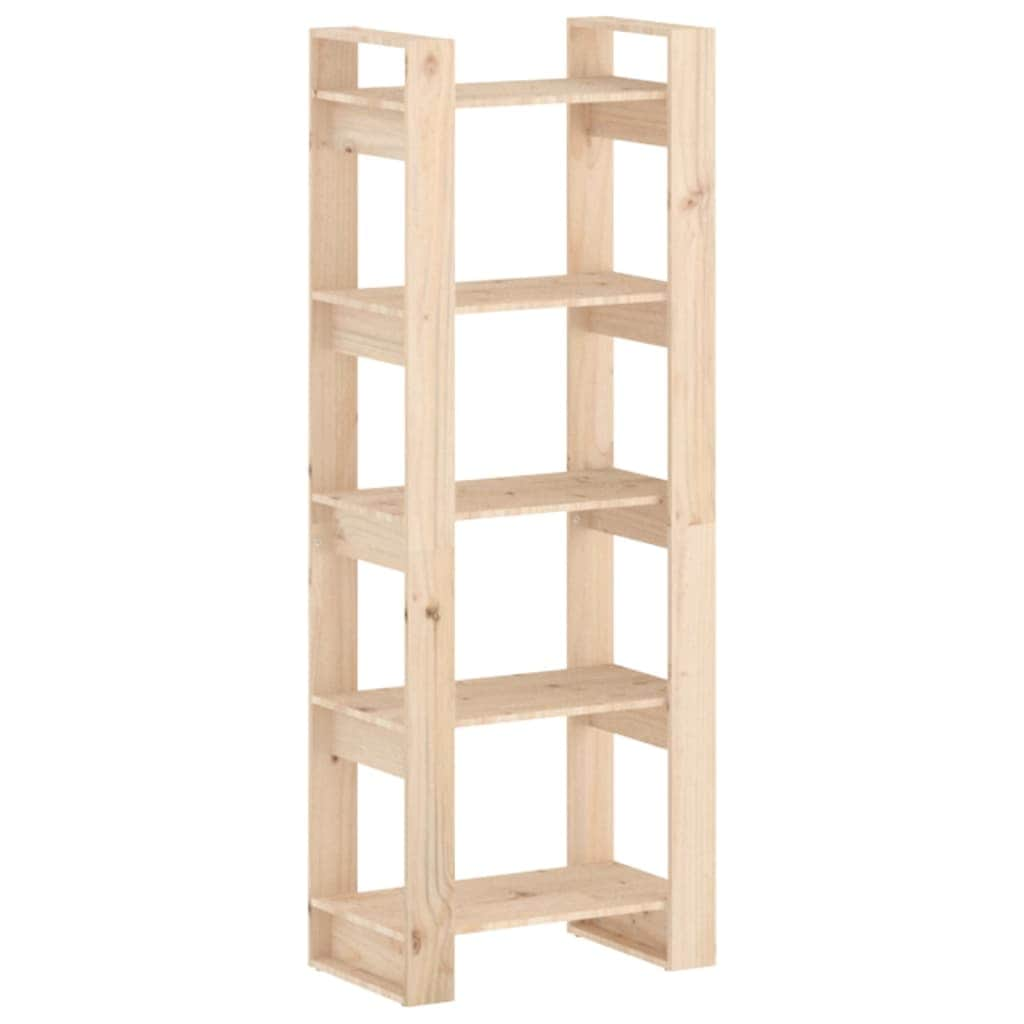 Book Cabinet/Room Divider Solid Wood Natural