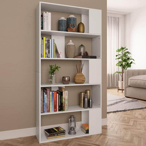 Book Cabinet/Room Divider White  Chipboard