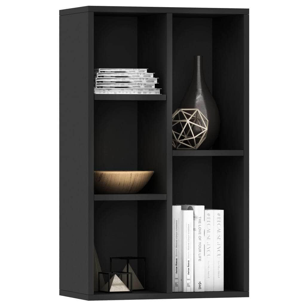 Book Cabinet/Sideboard  Black Chipboard