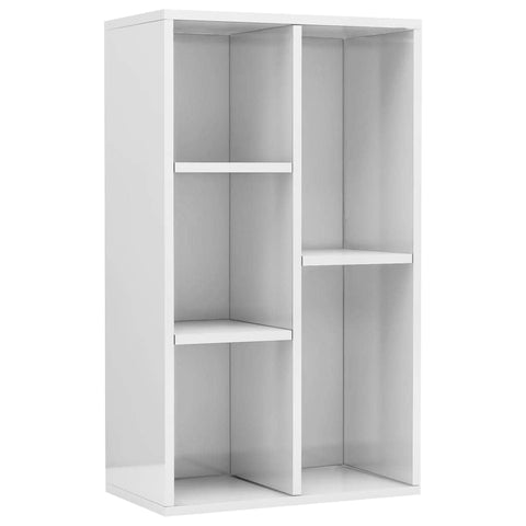 Book Cabinet/Sideboard  High Gloss White Chipboard