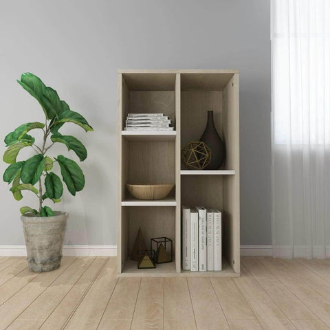 Book Cabinet/Sideboard White and Sonoma  Oak Chipboard