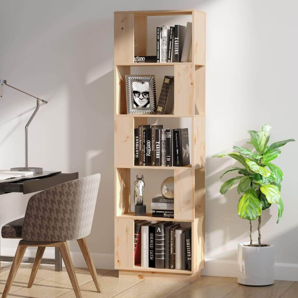 Book Cabinet/Standing Shelves Black/White/Brown/Natural Solid Wood Pine