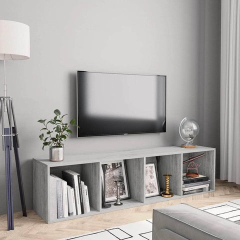 Book Cabinet/TV Cabinet Concrete Grey