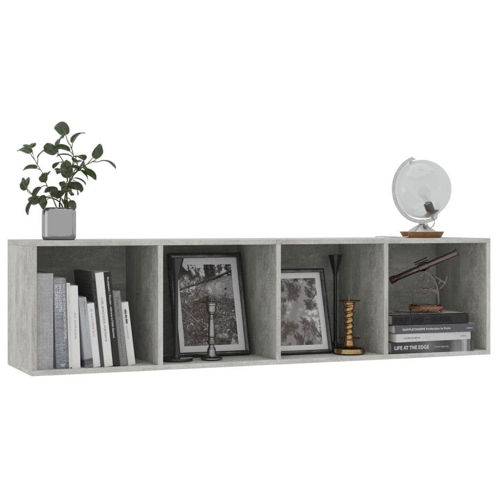 Book Cabinet/TV Cabinet Concrete Grey