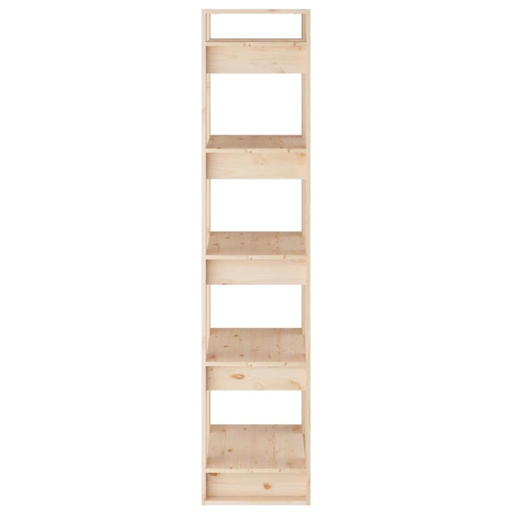 Bookcases/Room Divider Oak/White Solid Wood Pine