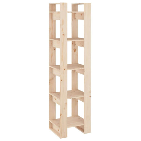 Bookcases/Room Divider Oak/White Solid Wood Pine