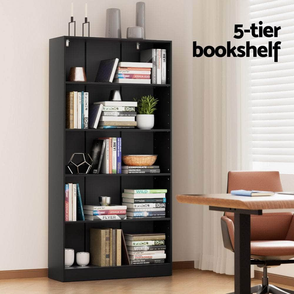 Bookshelf 5 Tiers Anton Black