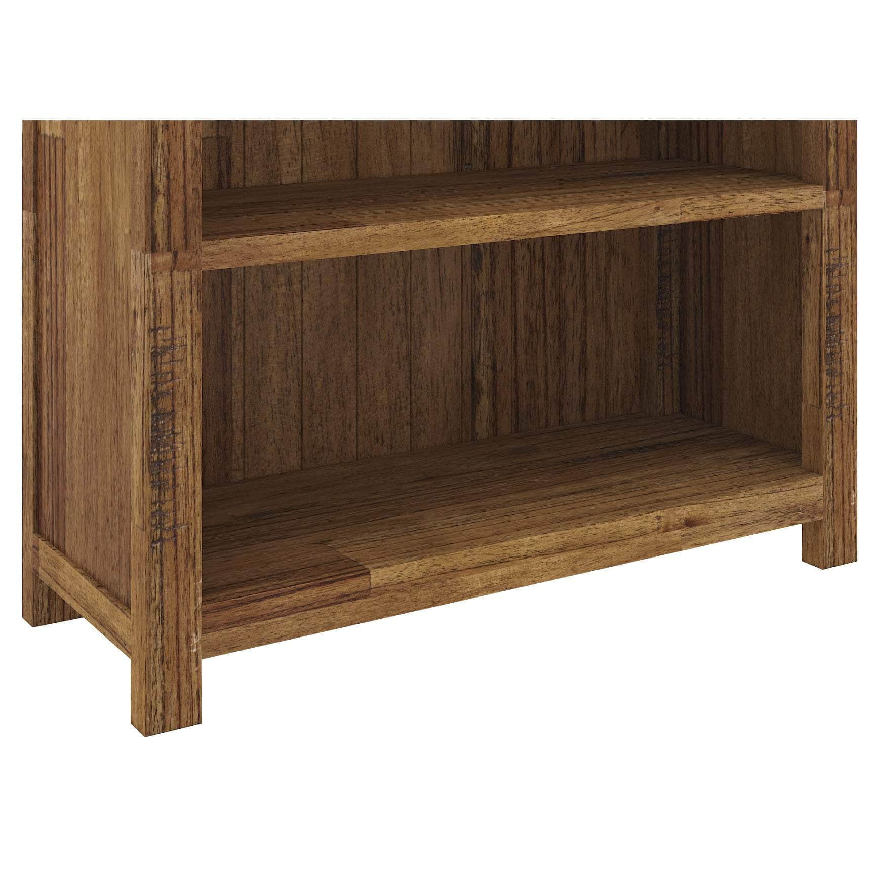 Bookshelf Bookcase Display Unit Solid Mt Ash Timber Wood - Brown