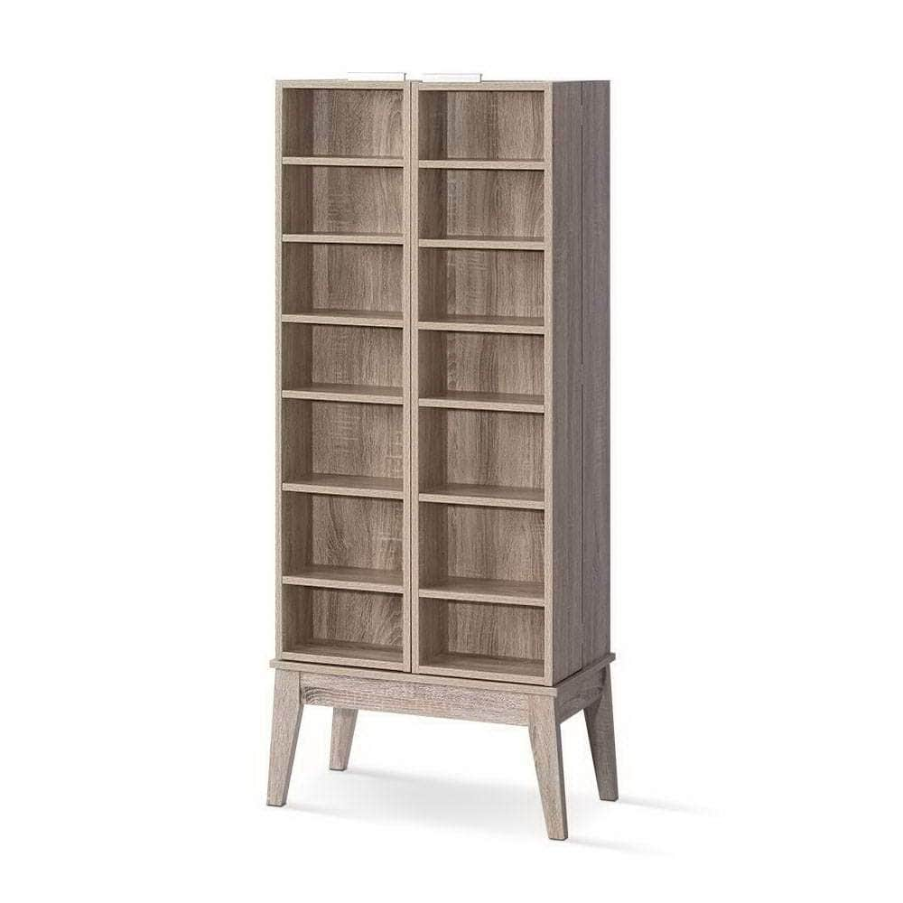 Bookshelf Cd Storage Rack - Berg Oak