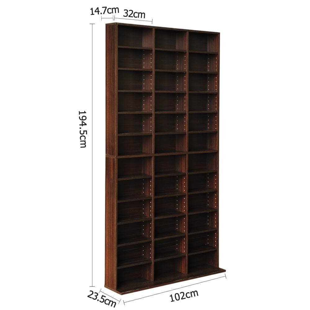 Bookshelf Cd Storage Rack - Bert Brown