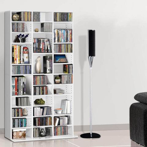 Bookshelf Cd Storage Rack - Bert White