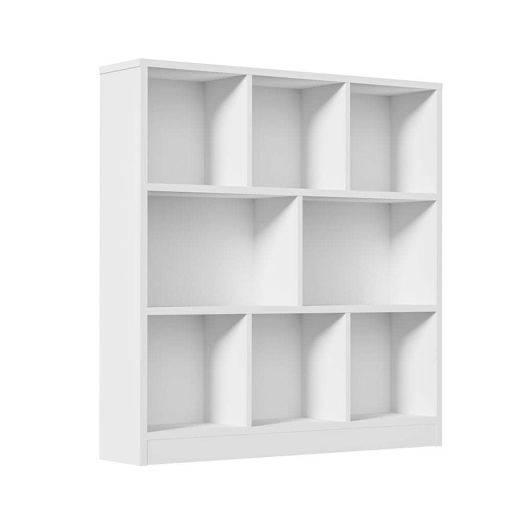 Bookshelf Display Shelves Storage Organizer Black/White/Natural