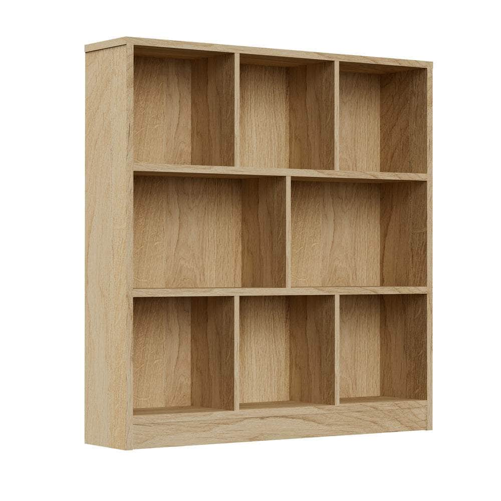 Bookshelf Display Shelves Storage Organizer Black/White/Natural