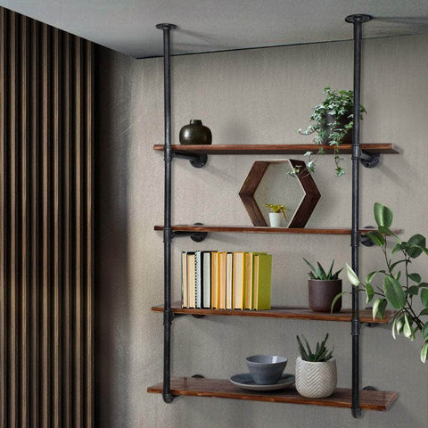 Bookshelf Diy Pipe Shelf 4 Tiers - Inge