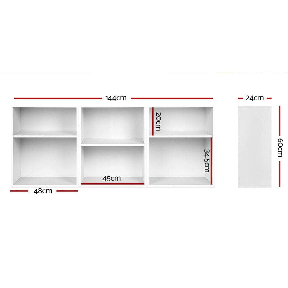 Bookshelf Set Of 3 - Vena White