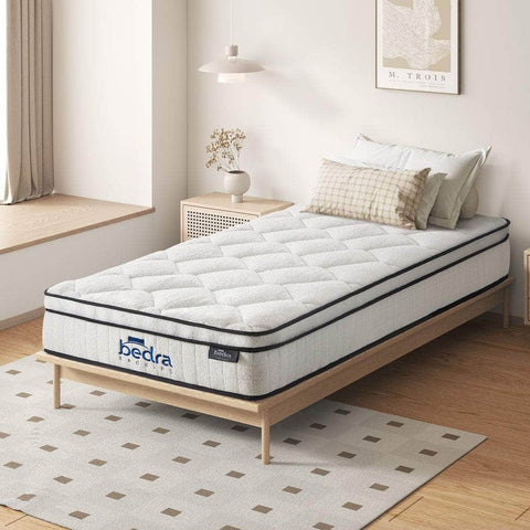 Boucle Single Mattress Memory Foam Pocket Spring Euro Top