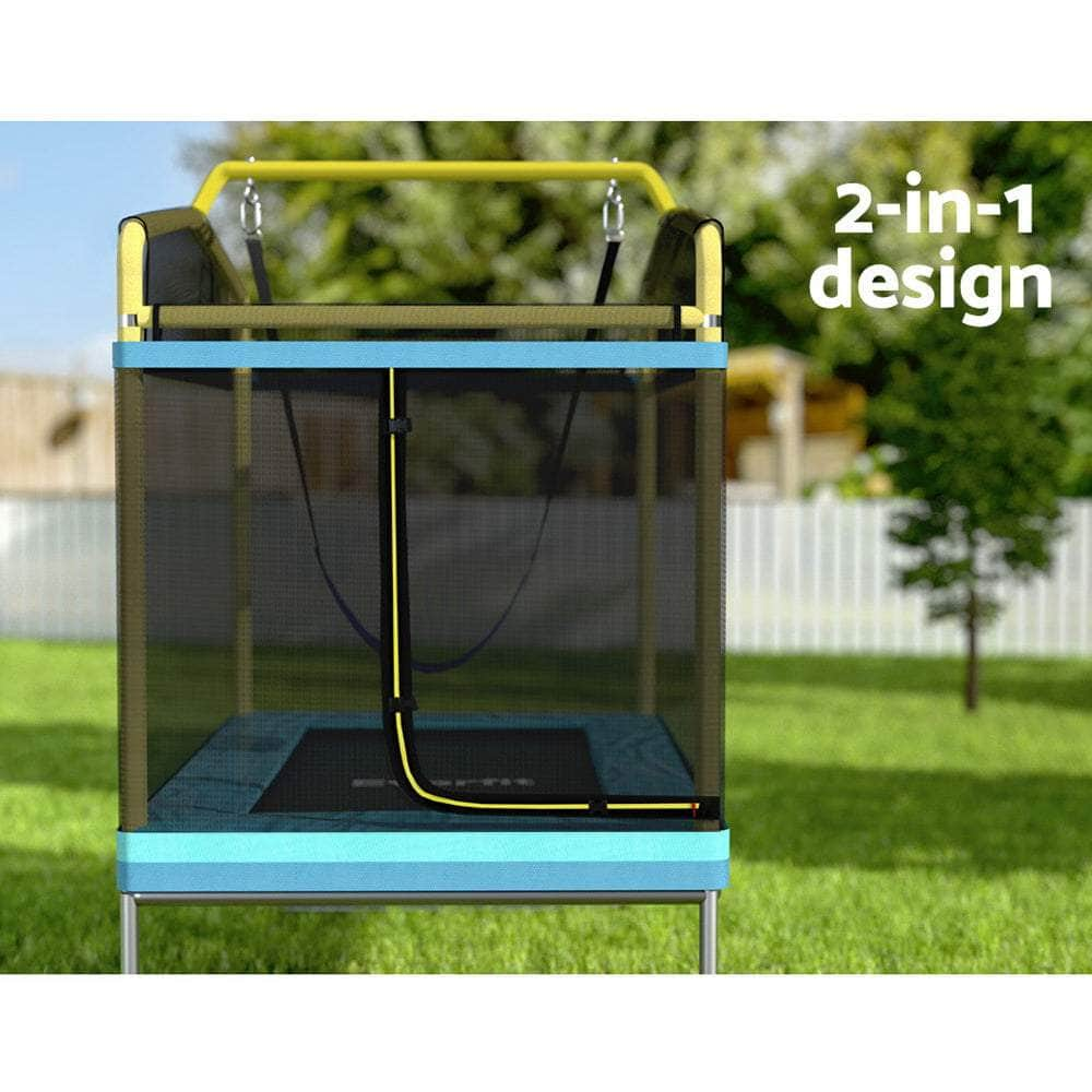 Bounce Swing 6FT Trampoline Adventure with Safety Net