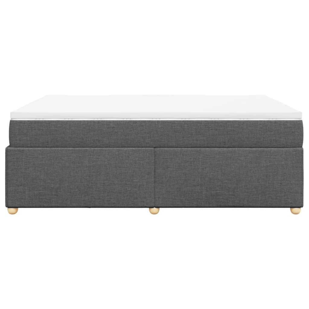 Box Spring Bed with Mattress Double Fabric