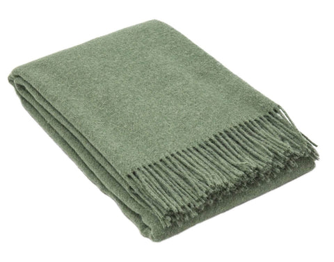 Brighton Throw - 100% Nz Wool - Sage