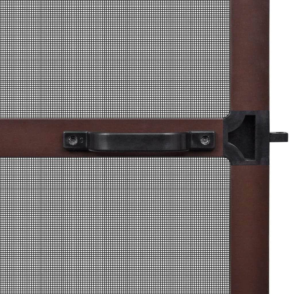 Brown-Hinged Insect Screen for Doors M