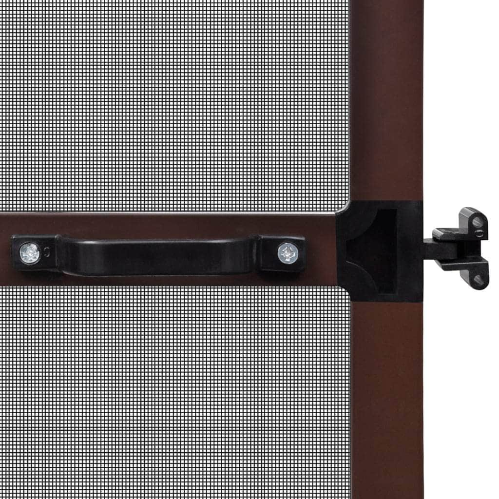 Brown-Hinged Insect Screen for Doors M