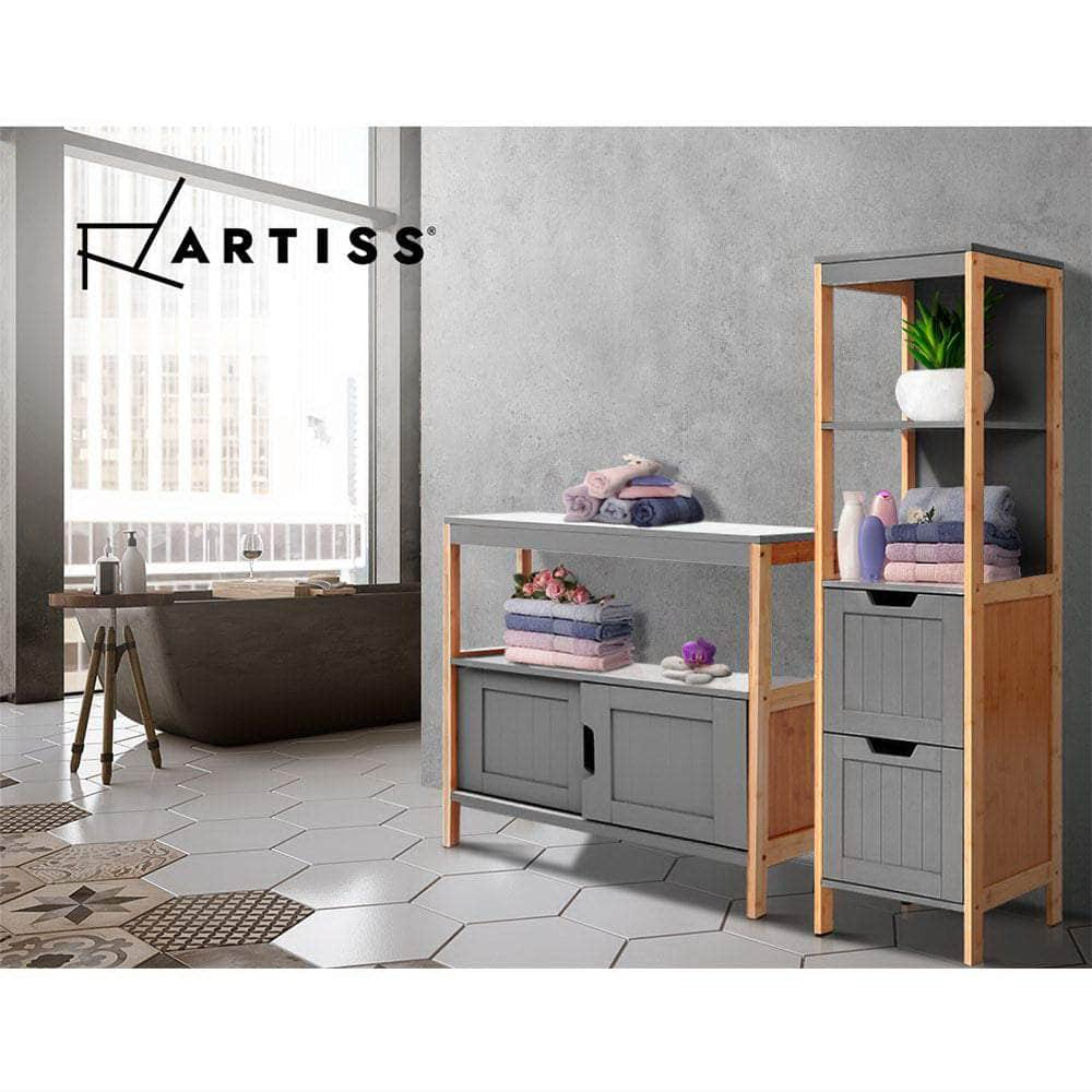 Buffet Sideboard Cabinet Storage Shelf Cupboard Hallway Tabe Sliding Door