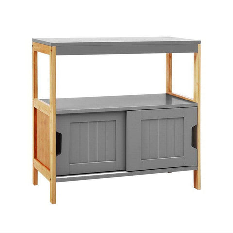 Buffet Sideboard Cabinet Storage Shelf Cupboard Hallway Tabe Sliding Door