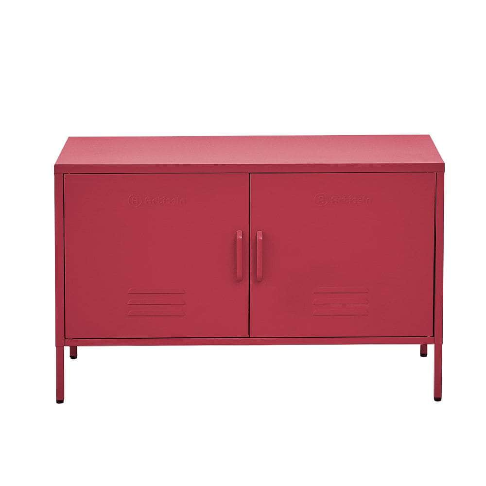 Buffet Sideboard Metal Cabinet - BASE Charcoal/Green/Pink/White