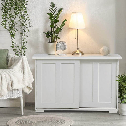 Buffet Sideboard Sliding Doors - Sera White