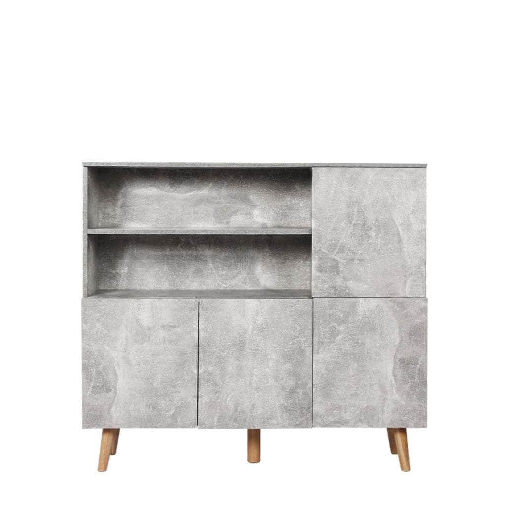 Buffet Sideboard Storage Cabinet Grey